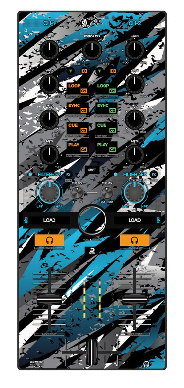 Reloop Mixtour Skin Sparkasm Blue Light